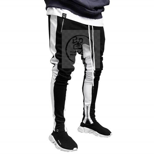 。Mens casual pants mens pants hem zipper double pocket zi