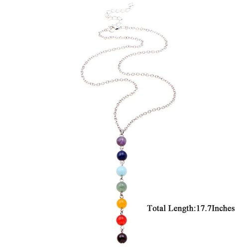 7 Chakra Reiki Beads Healing Gemstone Charms Pendant Yoga Ba