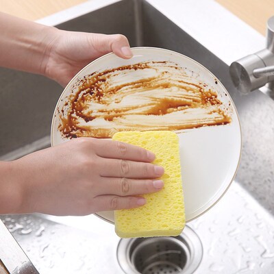 Thickened Pulp Cotton Kitchen Dishwashing Colorful Pulp Spon