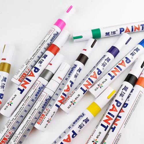 12 Color White Waterproof Rubber Permanent Paint Marker Pen