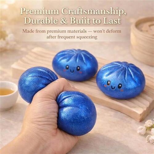 Glitter Dumpling Glitter Dumpling Squishy with Box Dumplings