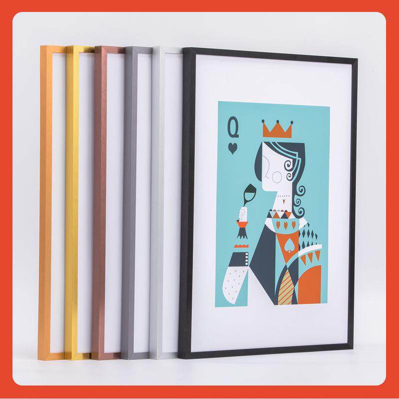 铝合金画框装裱20寸相框挂墙B2广告写真海报4K8开B4素描拼图框架