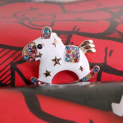 Tanabata Valentines Day brooch sweet and cute animal five-p