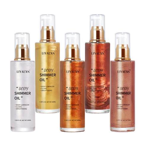 身体发光油body shimmer oil Bronzer Highlighter Liquid Waterp