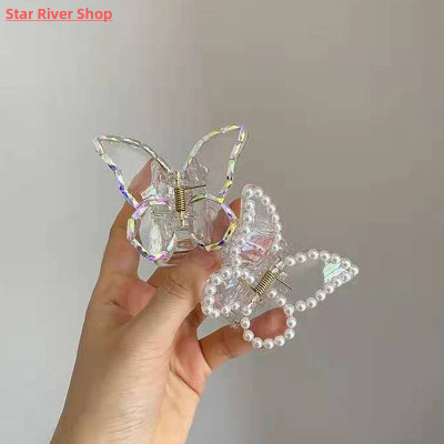 2022 Summer Small Transparent Butterfly Hair Claws Hairpin C