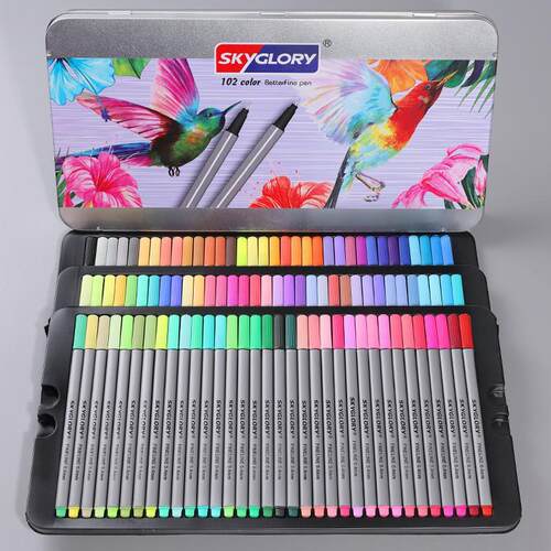 102  Colouring pencil Student painting watercolor pen set
