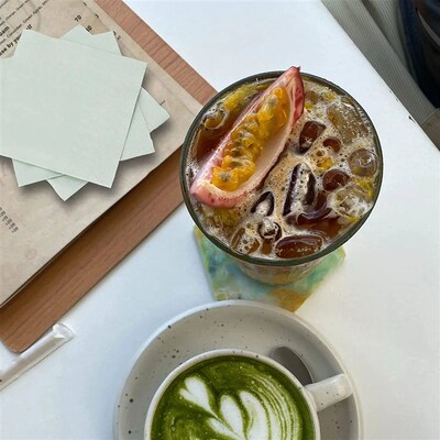 Disposable Cocktail Napkins, Soft Sage Paper Napkins, Bar Be