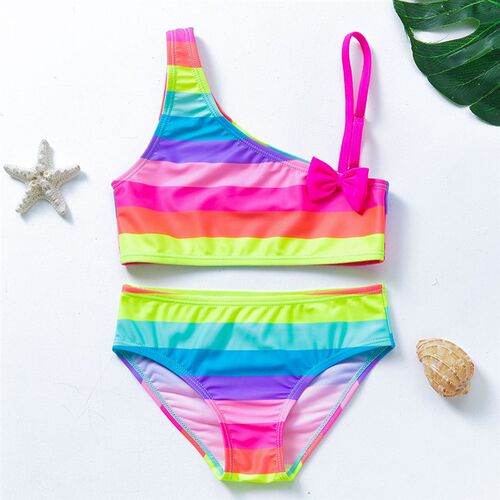 2023 New Two Piece Tankini Suits for Girls Swimsuit Children