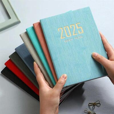 A5 2025 Agenda Book with Calendar English Daily Weekly Month