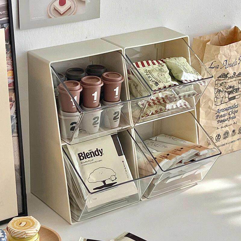 Ins Coffee Capsule Storage Box Dustproof Coffee Tea Bag Orga