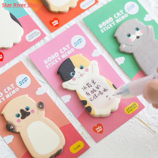 Cute Pcs Sticky Cat Note Series Message Sticker Student
