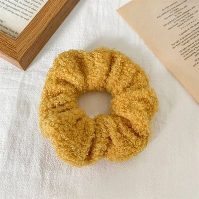 New Furry Winter Warm Soft Hair Scrunchies Warm Elastic Hair