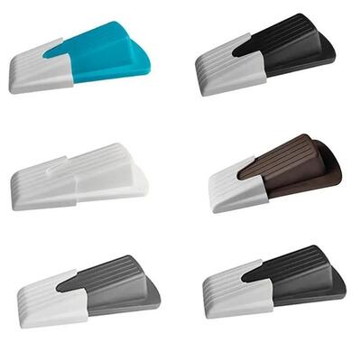 2Pcs Safety Silicone Door Stop Stoppers Block Wedge Doorstop