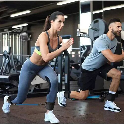 Ankle Straps Resistance Bands Set Fitness Workout Exercise E