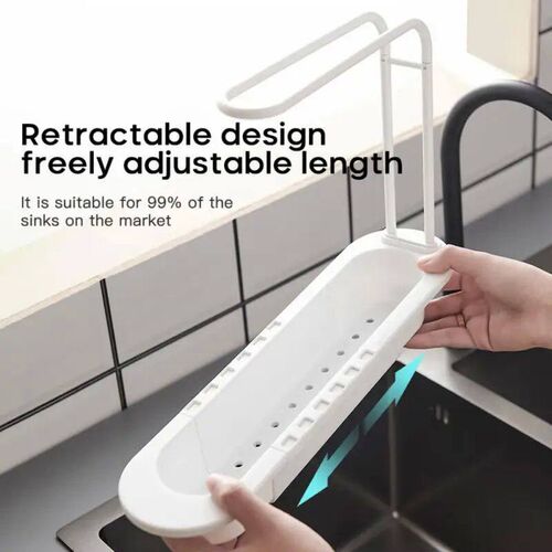 Telescopic Sink Shelf Drainer Rack Kitchen Organizer Soap Sp