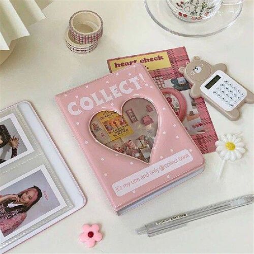 3 inches 64 Pockets Mini Photo Album Cartoon Album Photo