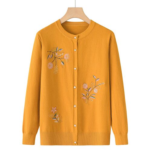Knitted Thin at For The Elderly Womens Mothers Sweater Old