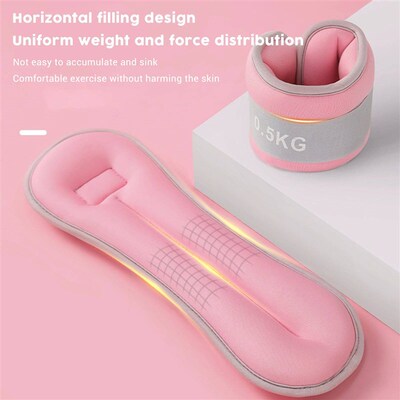 1 Pair Portable Sandbag Ankle Wrist Weights Sandbag Fitness