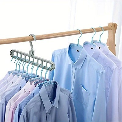5PCS Multi-functional Nine-hole Coat Rack Household Storage