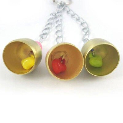 Squirrel Bell Medium Large Parrot Toy Stainless Steel Bell