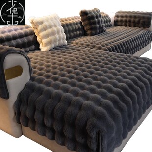 slip Non Sofa Mat couch 加厚仿兔泡泡绒沙发垫Sofa Warm Cover