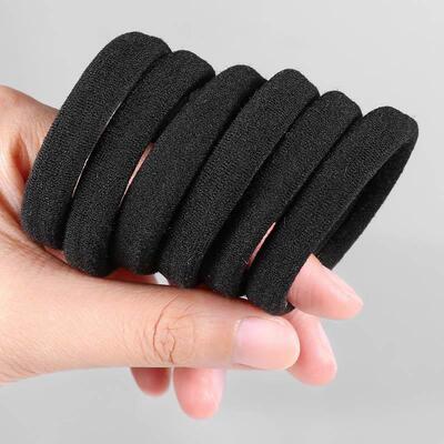 Hair rope rubber band female high elasticity black hair tie