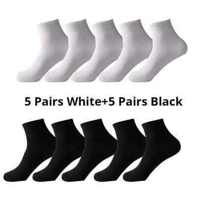 10 Pairs Mens Breathable Comfortable Socks Office Casual Bu
