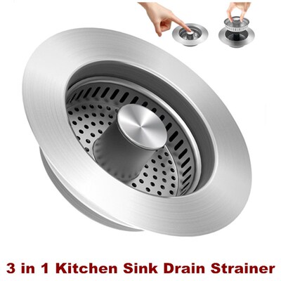 Kitchen Sink Drain Strainer Stopper Food Catcher Basket