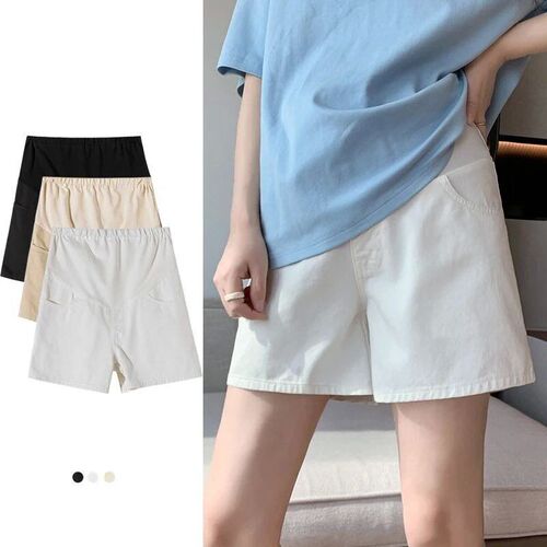 Denim Fashion Maternity Shorts Summer Pregnancy Cotton Short