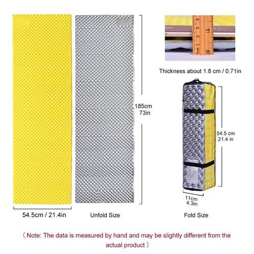 Widesea Camping Mat Portable Sleeping Pad Picnic Foam Bed Ma