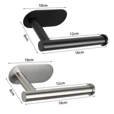No Punching Wall Mounted Toilet Paper Holder Rustproof Antic