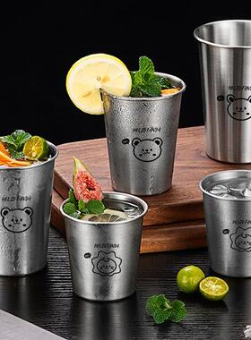 304 Stainless Steel Cup Stackable Metal Tumbler Cups Portabl