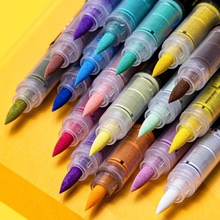 72 Colors Acrylic Markers Brush Pens for Fabric Rock Paintin