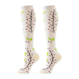 6 Pairs flowers Compression Socks Nurse Compression Socks Sp
