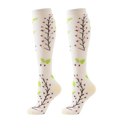 6 Pairs flowers Compression Socks Nurse Compression Socks Sp