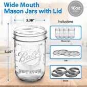 Pint Wide Jars Mason Size Mouth