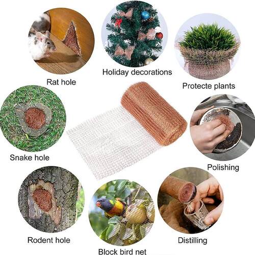 Copper Anti-Snail Wire Mesh Net Signal Shielding Net Wire Pe