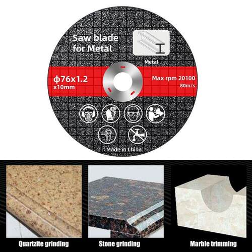 1-50PC 76mm Saw Blade Metal Cutting Discs Sanding Grinding C