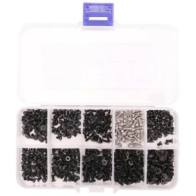 500Pcs M2 M2.5 M3 KM Screw Flat Head Phillips Screws Laptop