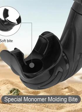 Soft Silicone Diving Snorkel Portable Foldable Easy-Breath W