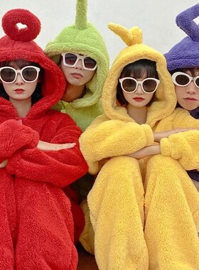 2023 Kostum Teletubbies Piyama Lengan Panjang Lembut Kostum