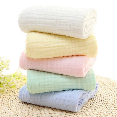 Baby Receiving Blanket Infant Gauze Bath Towel Kids Swaddle