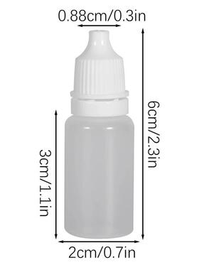 50PCS 5ML/10ML Eyes Liquid Dropper Refillable Bottles Empty