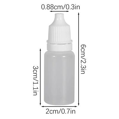50PCS 5ML/10ML Eyes Liquid Dropper Refillable Bottles Empty