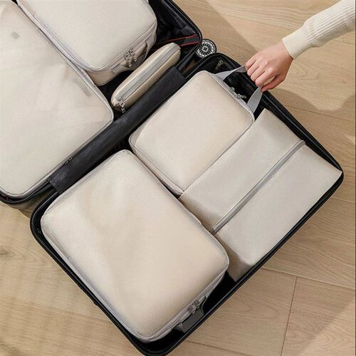 Set/6 pcs Compressible Packing Travel Storage Bag Cubes Wate