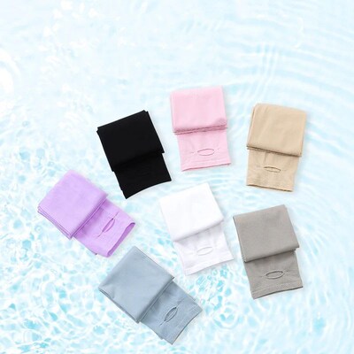 1 Pair Ice Silk Sun Protection Arm vers Unisex Elbow ver Out