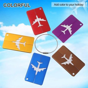 Reusable Aluminium Travel Luggage Tags Suitcase Labels Stain