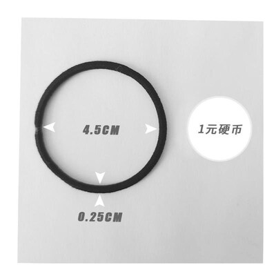 Hair rope rubber band female high elasticity black hair tie