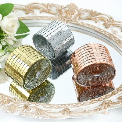 100*4cm Mirror Wall er Self-adhesive Square Mosaic Tiles ers