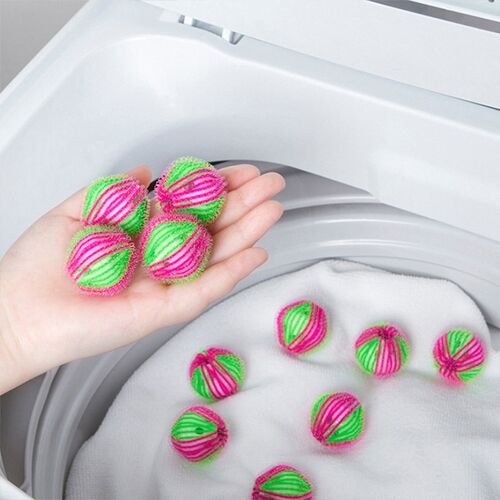 6Pcs Washing Machine Hair Remover Laundry Ball Dirty Collect
